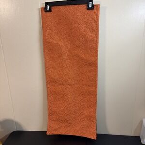 Envogue Table Runner 14" x 72" Orange Coral Quilted Fall Spring Versatile